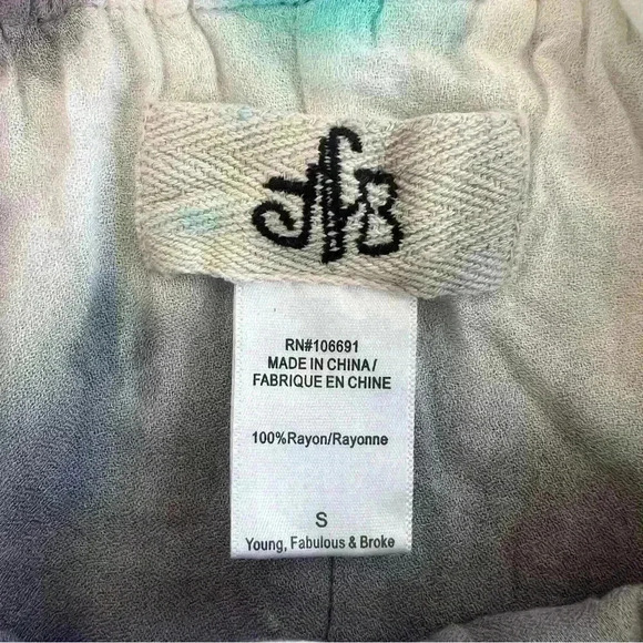 Young Fabulous & Broke Women’s Tie Dye Short Tank Romper Size Small - Picture 12 of 13